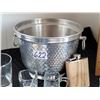 Image 3 : Nice ice bucket collection with Appleton Rum flask, whiskey glass and shot glasses.
