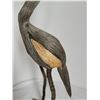 Image 8 : Saskatchewan artists. Grouse from twisted & curved wires, Crane from wood & shreds of natural fibers