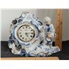 Image 2 : Vintage porcelain china clock depicting French Provincial couple. Made in Japan