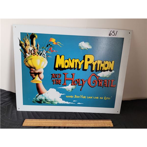 Monty Python and the Holy Grail tin sign. Approx. 16X12 1/2 - Schmalz ...