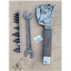Image 1 : 1930's Bostitch hammer stapler, old English made hand wrench & socket attachments