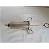 Image 5 : Vintage cake icing set. Metal syringe style with 6 screw on decorating tips.