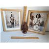 Image 1 : Framed 8X10 prints from 1884 & 1885 originals. Sitting Bull Sioux leader 1834-1890. Geronimo Apache 