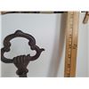 Image 6 : Cast iron pineapple door stop & Cast iron Welcome Horse & Shoe door knocker.