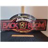 Image 1 : Jim Beams Back Room tin sign.