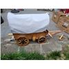 Image 10 : Old covered wagon lamp. Artfully handcrafted with exquisite detail to all pieces.