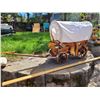 Image 2 : Old covered wagon lamp. Artfully handcrafted with exquisite detail to all pieces.