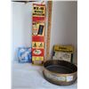 Image 1 : Vintage  RX-15 plant food applicator, Tyler CE grain sieve, Parowax, window stripping tape.