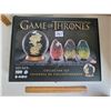 Image 1 : Game of Thrones collector set of 3 3D dragon eggs & globe puzzle.