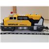 Image 7 : Caterpillar 5 car train & track. Crawler tractor and truck. Battery operated. Works good.