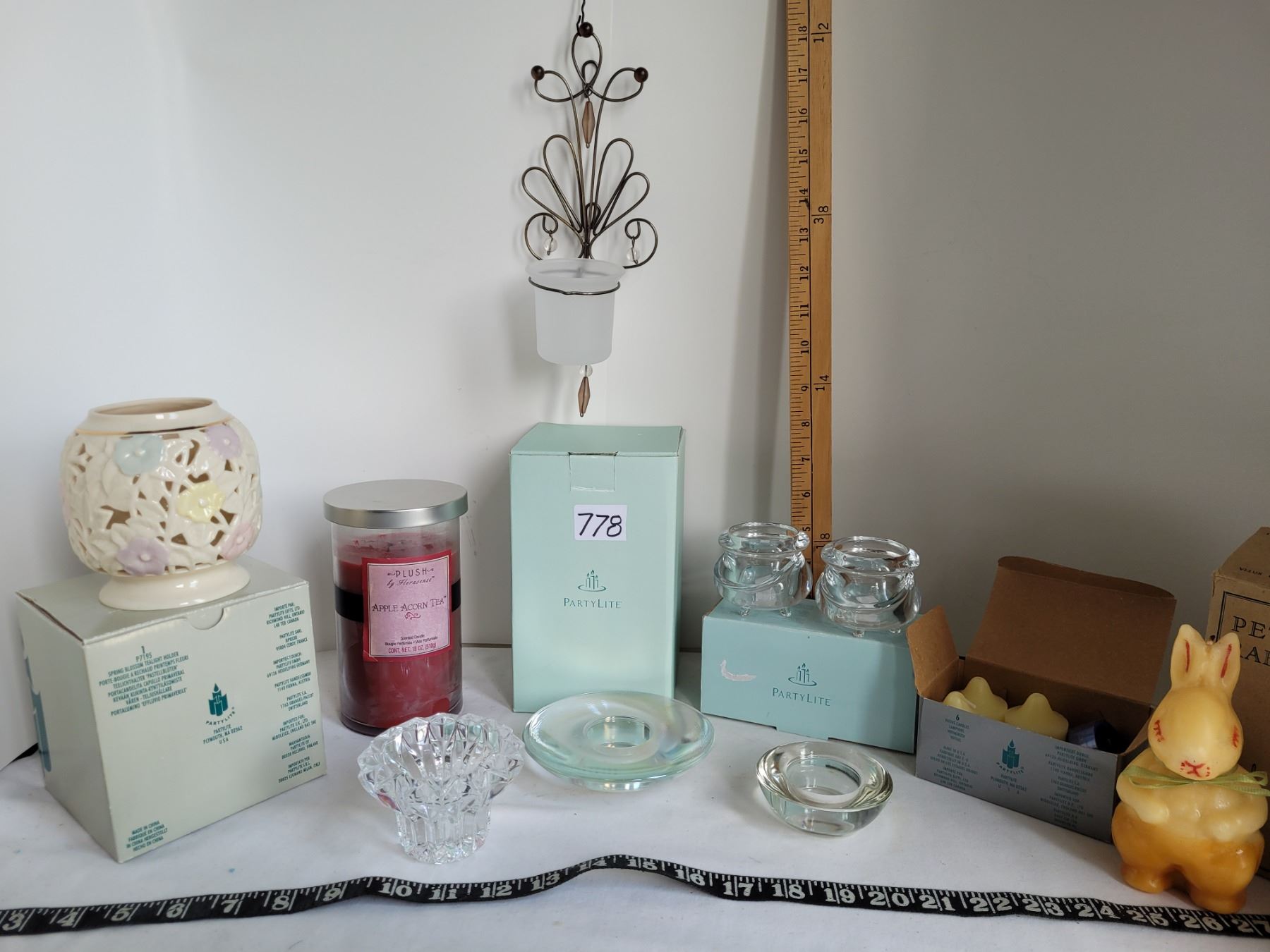 Group of candles & holders. New old stock partylite, vintage Peter ...