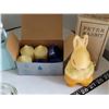 Image 5 : Group of candles & holders. New old stock partylite, vintage Peter rabbit in original box.