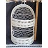 Image 1 : White wicker 2 level wall or counter shelf.