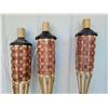 Image 4 : 3 tall Bamboo Tiki Torches. Requires fuel.