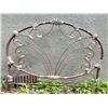 Image 1 : Antique Heavy bed headboard. Used as garden decor.