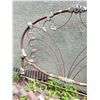 Image 4 : Antique Heavy bed headboard. Used as garden decor.