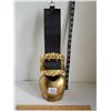 Image 1 : Cowbell with leather strap & metal buckle.