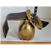 Image 4 : Cowbell with leather strap & metal buckle.