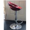 Image 2 : Chrome, red stool. Foot rest, swivel & hight adjustment.