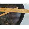 Image 4 : Large 16” heavy steel cooking pan. Measures 33” from handle to top of pan.