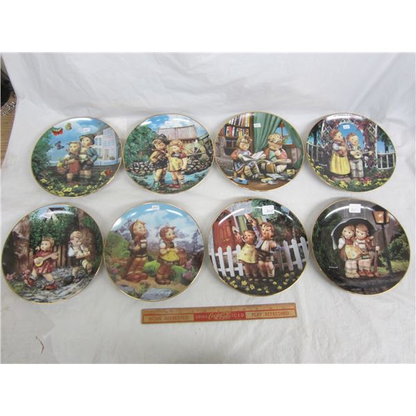 8 Hummel plates 8 inch no damage