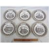 Image 1 : Set of 6 Indian Head Saskatchewan Collectors Plates 7 and 7/8 inches