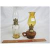 Image 1 : 2 Miniature complete Oil Lamps