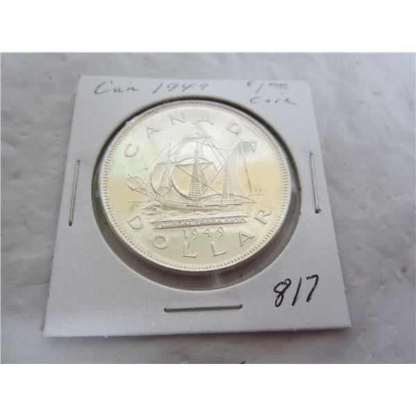 Canadian 1949 Silver Dollar