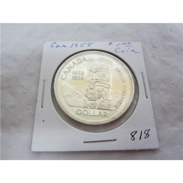 Canadian 1958 Silver Dollar