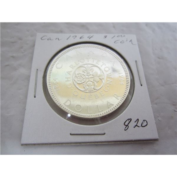 Canadian 1964 Silver Dollar