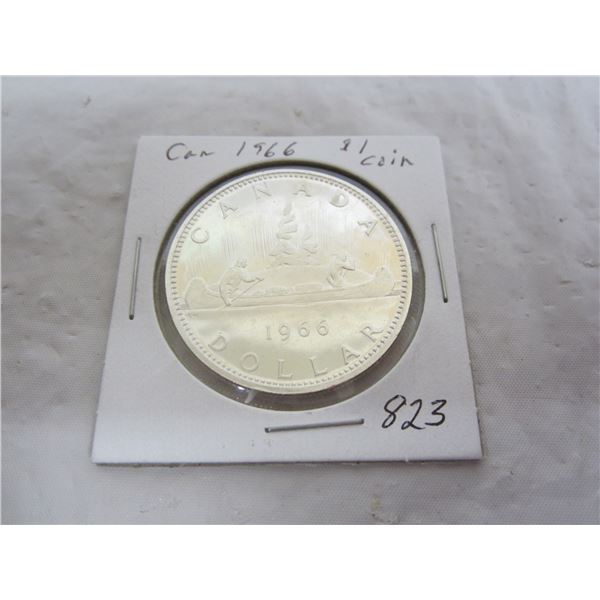 Canadian 1966 Silver Dollar