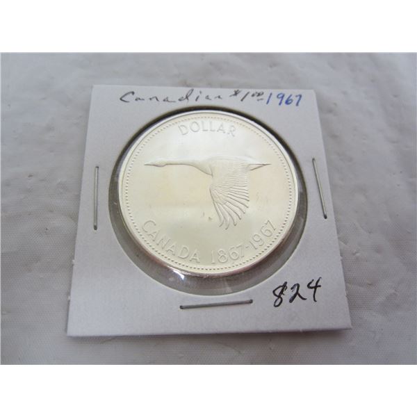Canadian 1967 Silver Dollar
