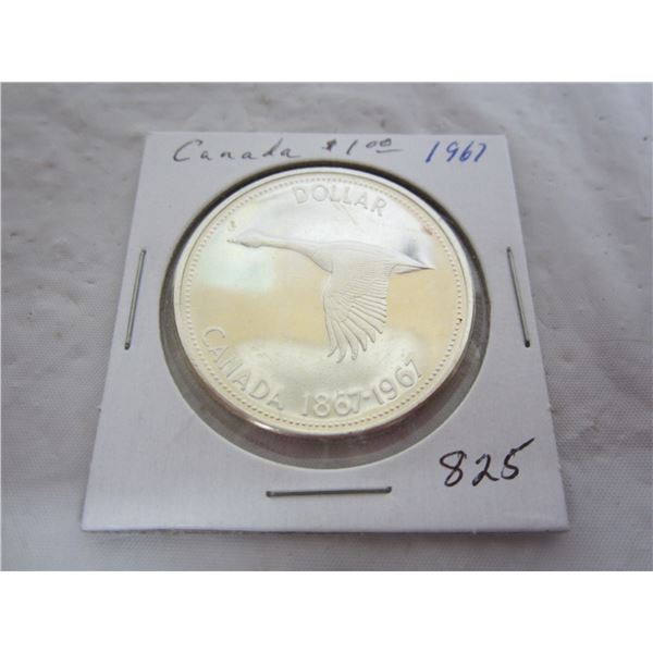 Canadian 1967 Silver Dollar