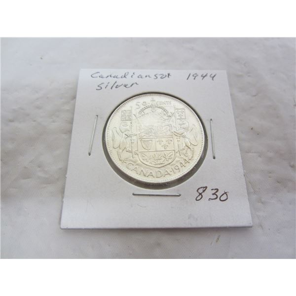 Canadian 1944 Fifty Cent Piece