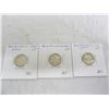 Image 1 : 3 Newfoundland Silver Dimes 1904,1941, 1945