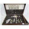 Image 1 : Rodgers 1881 Silverplate Set and Box 38 Pieces