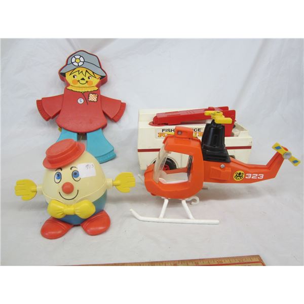 Lot of 4 Vintage Fisher Price Toys