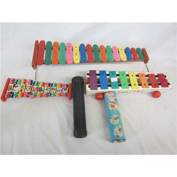 Lot of 3 Xylophones 2 Kalei Scopes