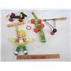Image 2 : Lot of 4 Vintage Wooden Toys