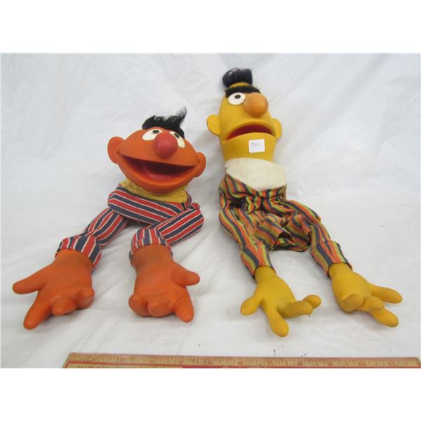 Lot of 2 Sesame Street Puppets Bert and Ernie
