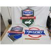 Image 1 : Lot of 3 Vintage Technet Metal Signs