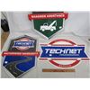 Image 2 : Lot of 3 Vintage Technet Metal Signs