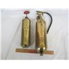 Image 2 : Lot of 2 Brass Antique Fire Extinguishers
