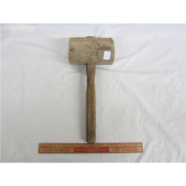 Antique Wooden Carpenters Mallet