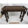 Image 1 : Small Oak Carved Table Carved top 1905