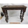 Image 4 : Small Oak Carved Table Carved top 1905