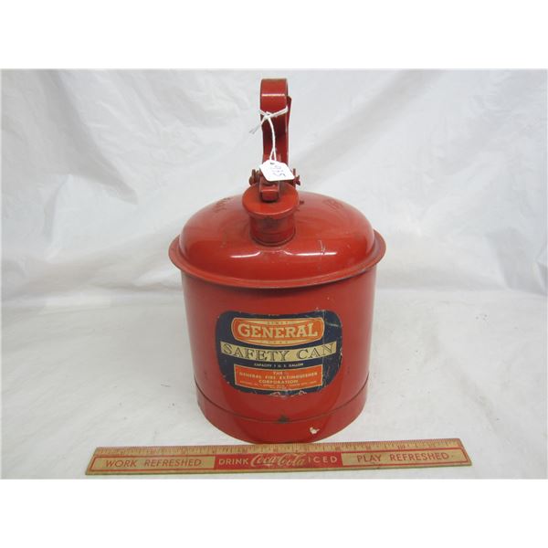 Antique Genral Safety Can made by Eagle