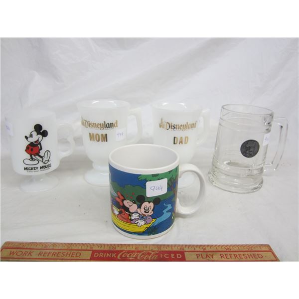 Lot of 5 Disney Souvenir Mugs Lot of 3