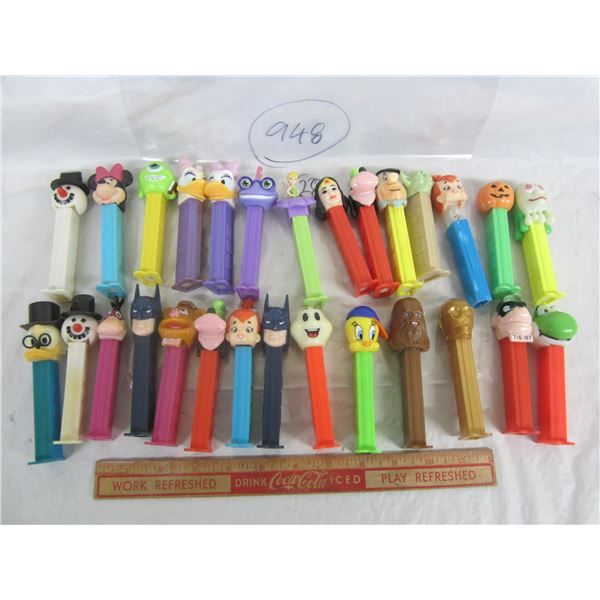 Lot of 28 Pez Despencers