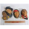 Image 1 : 3 Native Style Chalkware Plaques